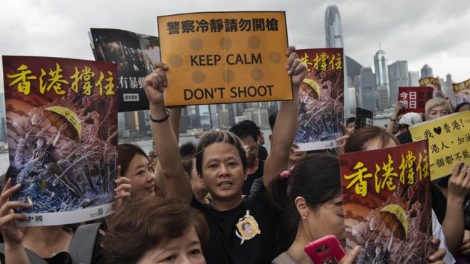 Hong Kong protesters using Bluetooth app