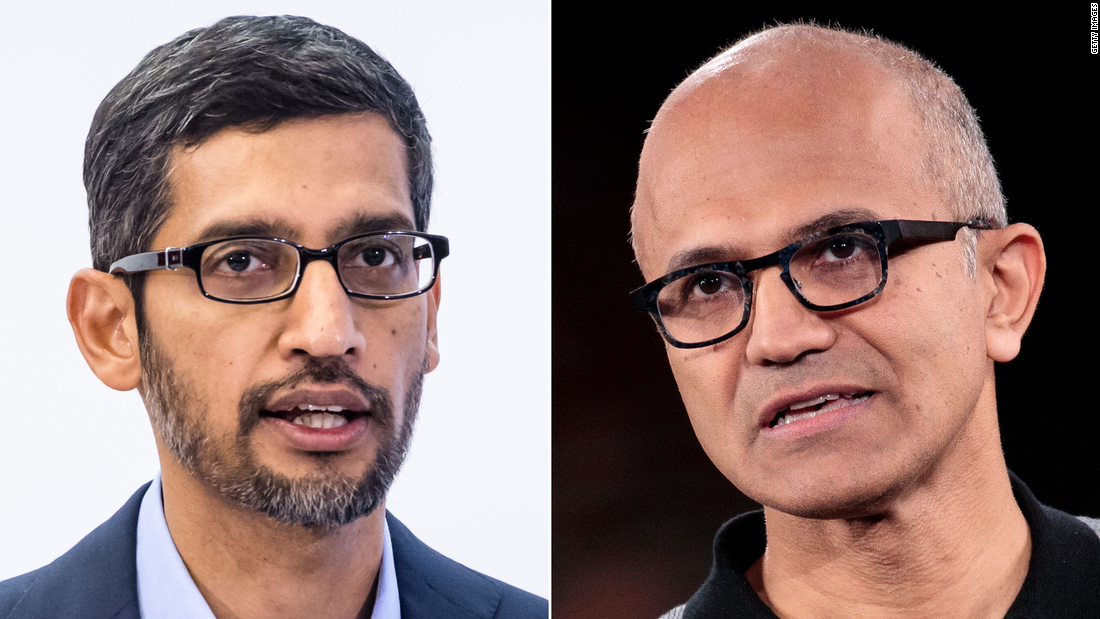 Google and Microsoft's Indian-born CEOs pledge support to the country over coronavirus crisis