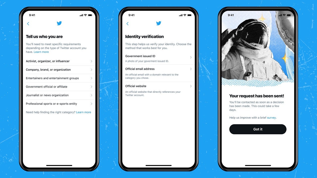 Twitter rolls out verification applications to the public