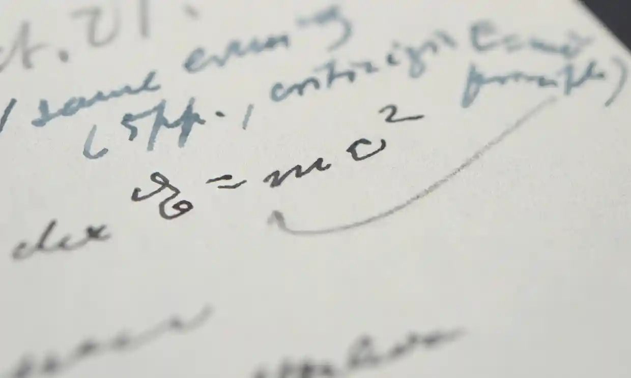 Albert Einstein letter with E=mc2 equation in his own hand sells for $1.2m