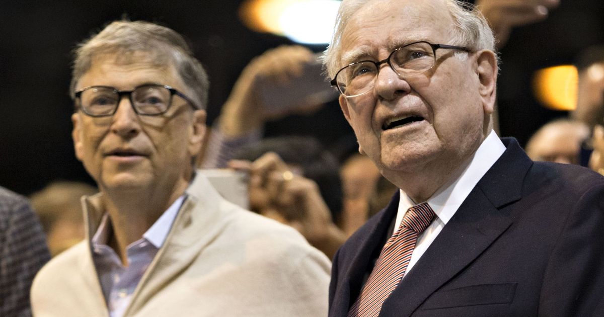 Warren Buffett (right) gave no reason for stepping down from the Gates Foundation, but questions have been raised about the structure of its leadership after reports of Bill Gates' behavior in the workplace [Bloomberg]