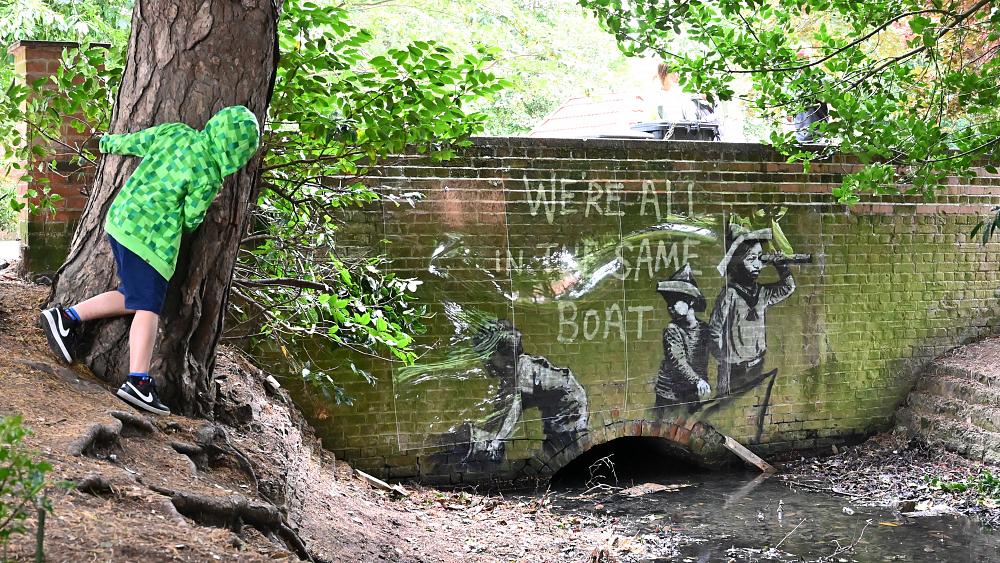 New Banksy artworks appear in English seaside towns