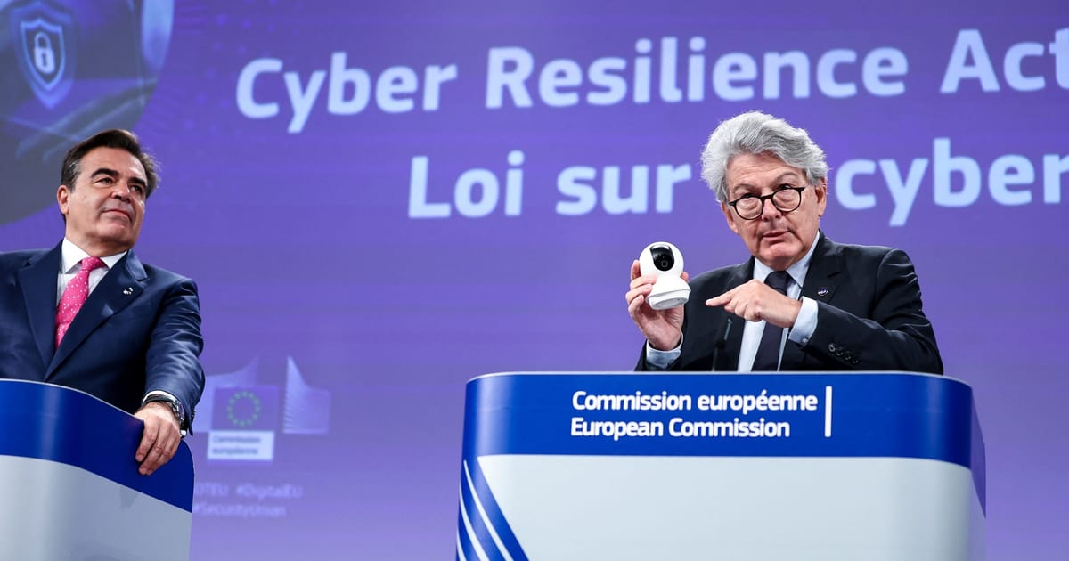EU pitches cyber law to fix patchy Internet of Things
