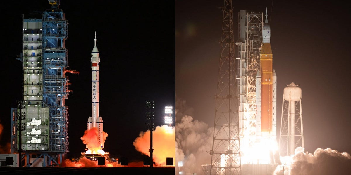 China and NASA are racing to the moon. Side-by-side photos hint NASA has the edge, but China's secrecy makes the race hard to call.